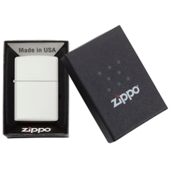 Bật Lửa ZIPPO - Classic - White Matte (Trắng Trơn)