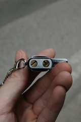 Bật Lửa Súng Mini -Bạc - kèm Móc Treo