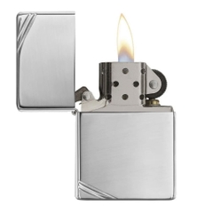 Bật Lửa ZIPPO - Vintage - Slashes High Polish Chrome (Chặt Góc Bạc)