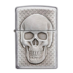 Bật Lửa ZIPPO - Classic - Skull with Brain Surprise (Đầu Lâu Bạc)