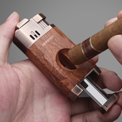 Honest Cigar Lỗ Tròn- Sơn Nâu Vân Gỗ - Phiên Bản 2 Tia