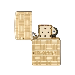 Bật Lửa ZIPPO - Armor®-High Polish Brass Flame Design (Vàng)