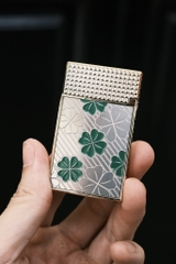 Bật Lửa Derui - Cỏ Bốn Lá - Phiên Bản Viền vàng