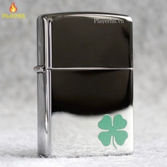 Bật Lửa ZIPPO - Classic- Bit O’ Luck (Cỏ Bốn Lá Mini)
