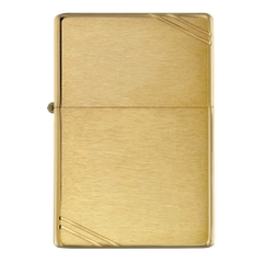 Bật Lửa ZIPPO - Vintage - Slashes Brushed Brass (Chặt Góc Đồng)