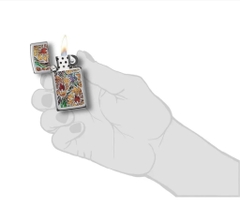 Bật Lửa ZIPPO - Slim - Fusion Floral Design (Họa Tiết Hoa Bảy Màu)
