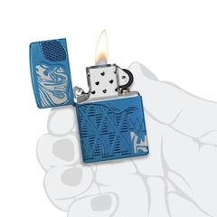 Bật Lửa ZIPPO - Luxury- Armor® Skull Design (Đầu Lâu Xanh)