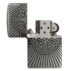 Bật Lửa ZIPPO - Armor - Celtic Cross Design (Thánh Giá Antique Silver)