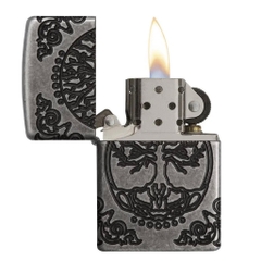 Bật Lửa ZIPPO - Armor - Tree of Life (Cây Tài Lộc Antique Silver)