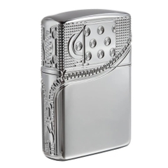 Bật Lửa ZIPPO - Armor - Zipper Design (Khóa Cạnh Sườn Silver)