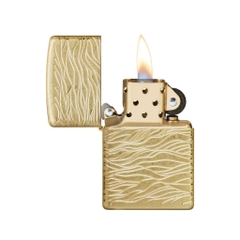 Bật Lửa ZIPPO - Luxury- Armor®Luxury Waves Design (Vàng Sóng)