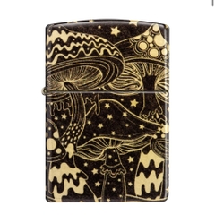 Bật Lửa ZIPPO - Classic - Mushroom Drift Design ( Nấm Đen)