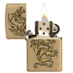 Bật Lửa ZIPPO - Classic - Dragon Design (Rồng Vàng In Sơn)- Z83