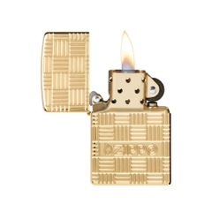 Bật Lửa ZIPPO - Armor®-High Polish Brass Flame Design (Vàng)