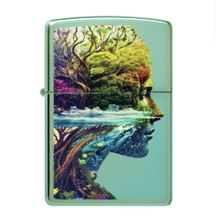 Bật Lửa ZIPPO - Classic - One with Nature Design (Mẹ Thiên Nhiên)