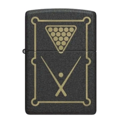 Bật Lửa ZIPPO - Classic - Billiards Black Crackle Lighter (Bàn Billiard)