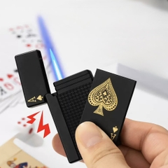 Bật Lửa Độc Lạ - Phiên Bản Lá Át Bích Đen - Bản Mở Nắp