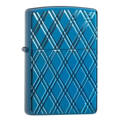 Bật Lửa ZIPPO - Luxury- Armor - High Polish Blue Diamonds (Kim Cương Xanh)