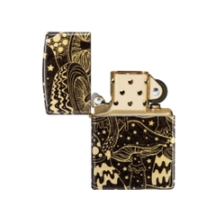 Bật Lửa ZIPPO - Classic - Mushroom Drift Design ( Nấm Đen)