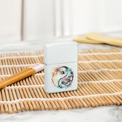 Bật Lửa ZIPPO - Classic - Floral Yin and Yang Design ( Âm Dương Phong Cảnh)