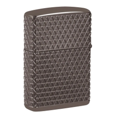 Bật Lửa ZIPPO - Luxury- Armor®- Diamond Pattern Design (Black Ice Đính Đá)