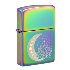 Bật Lửa ZIPPO - Classic - Spiritual Design ( Bảy Màu Trăng Sen )