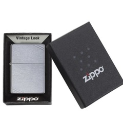 Bật Lửa ZIPPO - Vintage - Slashes Brushed Brass (Chặt Góc Bạc Xước)