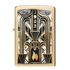 Bật Lửa ZIPPO - Classic - Art Deco Flame Design (Ngọn Lửa Nghệ Thuật)