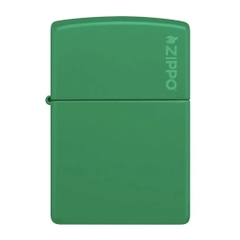 Bật Lửa ZIPPO - Classic- Grass Green Matte Zippo Logo (Xanh Lá) - Z86