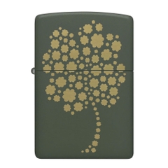 Bật Lửa ZIPPO - Classic - Four Leaf Clover Design (Cây Cỏ 4 Lá)