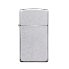 Bật Lửa ZIPPO - Slim - Satin Chrome (Bạc Lì mạ Chorme ánh Satin)