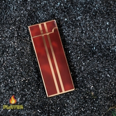 DUNHILL - Slim - Đỏ Mận Sọc Vàng - Phiên bản DERUI