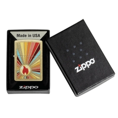 Bật Lửa ZIPPO - Classic -Beaming Flame Design (Tia Sắc Màu)