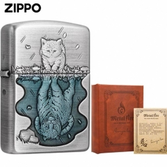 Zippo Armor Mèo Hổ  - Phiên Bản Độ Châu Á