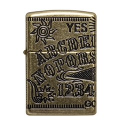 Bật Lửa ZIPPO - Armor -  Ouija Board Design (Bảng Chữ Cái Antique)