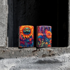 Bật Lửa ZIPPO - Classic - Spooky Sunflower Design ( Hướng Dương Creepy)