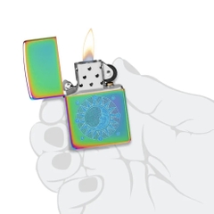 Bật Lửa ZIPPO - Classic - Sun Design ( Mặt Trời Bảy Màu )