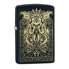 Bật Lửa ZIPPO - Classic - Monster Design (Đen Lì Khắc Quỷ)