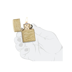 Bật Lửa ZIPPO - Luxury- Armor®Luxury Waves Design (Vàng Sóng)