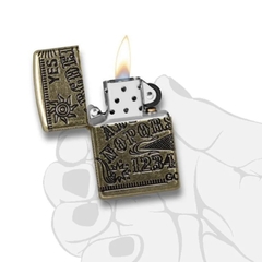 Bật Lửa ZIPPO - Armor -  Ouija Board Design (Bảng Chữ Cái Antique)