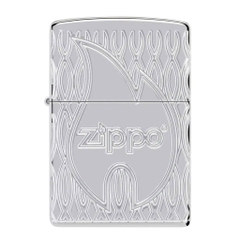 Bật Lửa ZIPPO - Armor® - Flame Design (Ngọn Lửa Zippo)