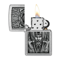 Bật Lửa ZIPPO - Classic - Barbarian Design ( Chiến Binh Gấu )