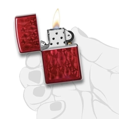 Bật Lửa ZIPPO - Classic - Iced Zippo Flame Design (Lửa Đỏ)