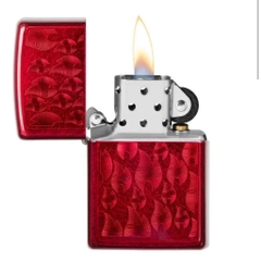 Bật Lửa ZIPPO - Classic - Iced Zippo Flame Design (Lửa Đỏ)