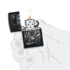 Bật Lửa ZIPPO - Classic - Spazuk (Hổ Đen Lì)