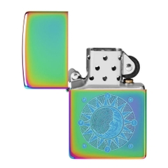 Bật Lửa ZIPPO - Classic - Sun Design ( Mặt Trời Bảy Màu )