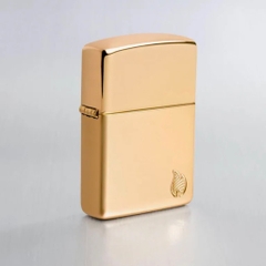 Bật Lửa ZIPPO - Armor®-High Polish Brass Flame Design ( Vàng)
