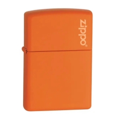 Bật Lửa ZIPPO - Classic - Orange Matte Zippo Logo (Cam Trơn Logo)