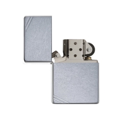 Bật Lửa ZIPPO - Vintage - Slashes Brushed Brass (Chặt Góc Bạc Xước)