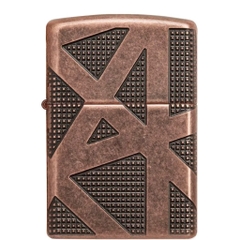 Bật Lửa ZIPPO - Armor - Geometric 360 Design (Họa Tiết Đồng Đỏ Nghệ Thuật)